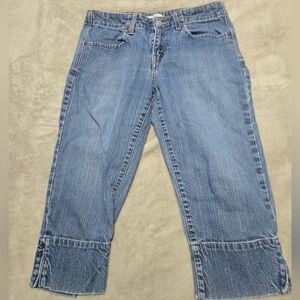 Levi's 515 Capri Jeans Womens Size 6 (30x19) Blue Denim 90's